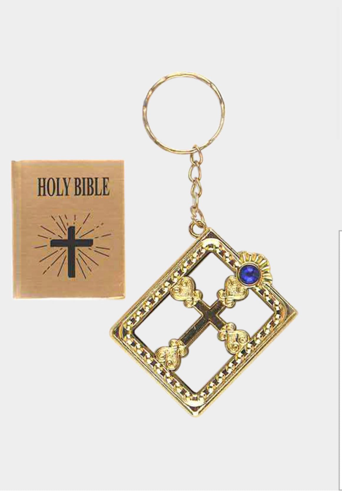 Gold Bible keychains