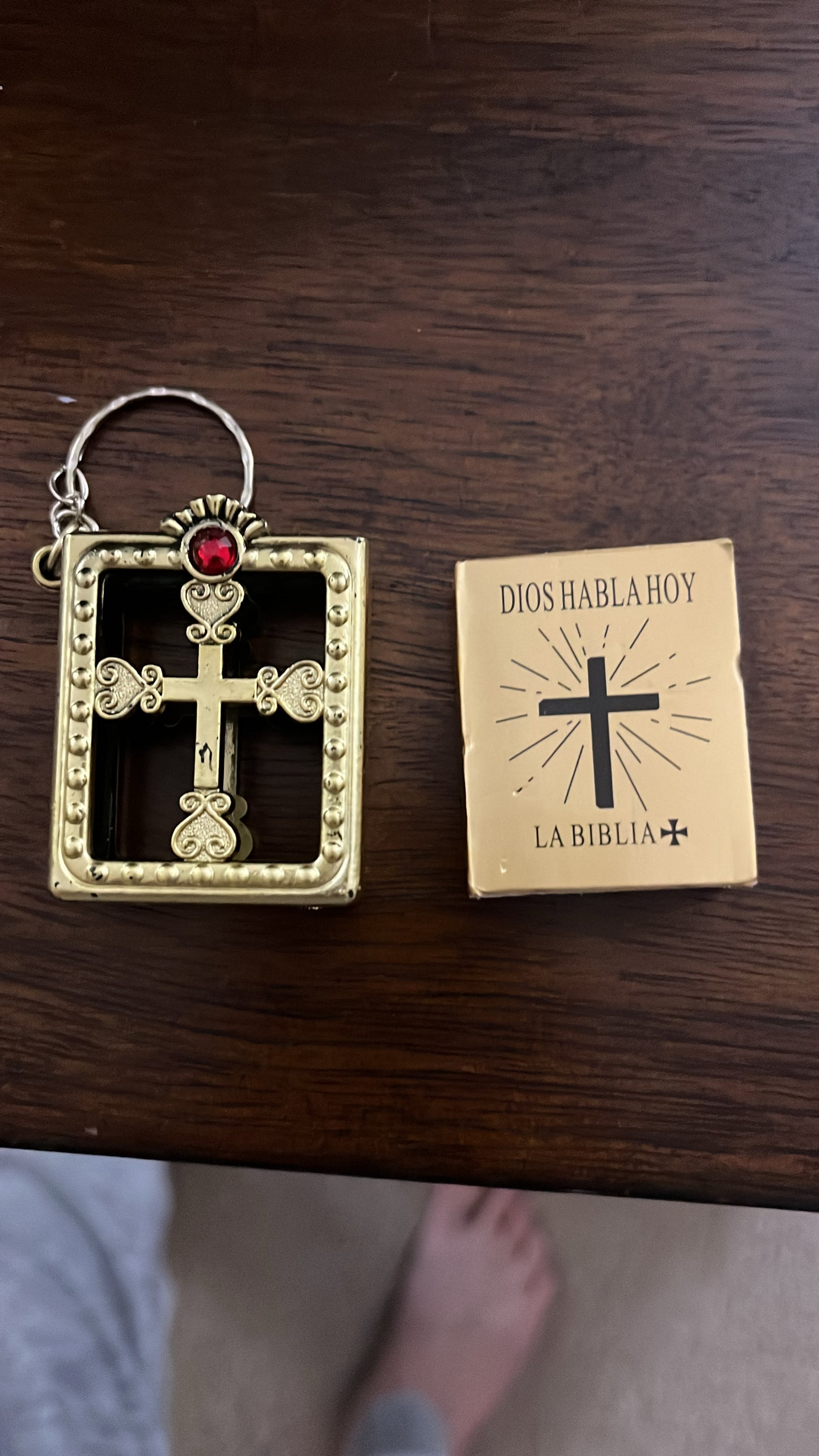 Gold Bible keychains