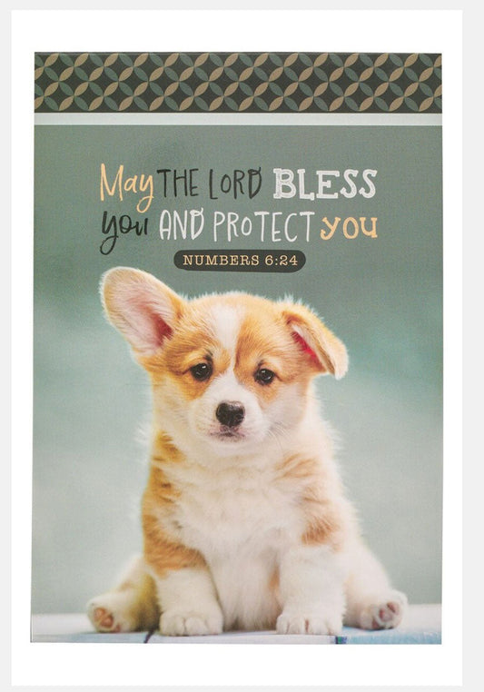 MAY THE LORD BLESS YOU PUPPY NOTEPAD