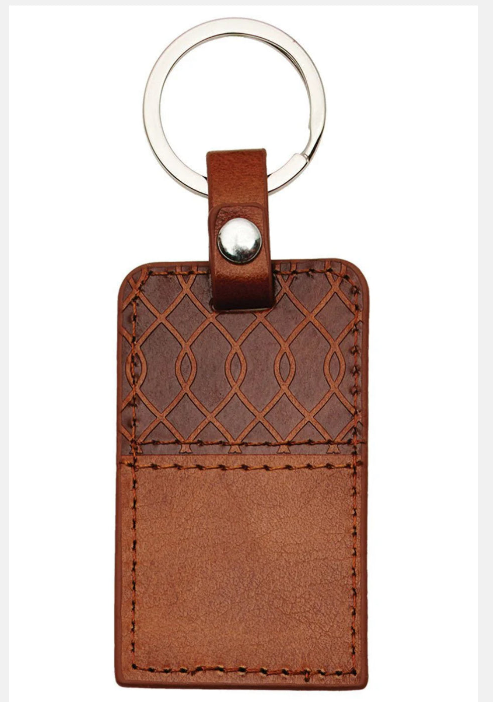 I KNOW THE PLANS BROWN LUXLEATHER KEYRING