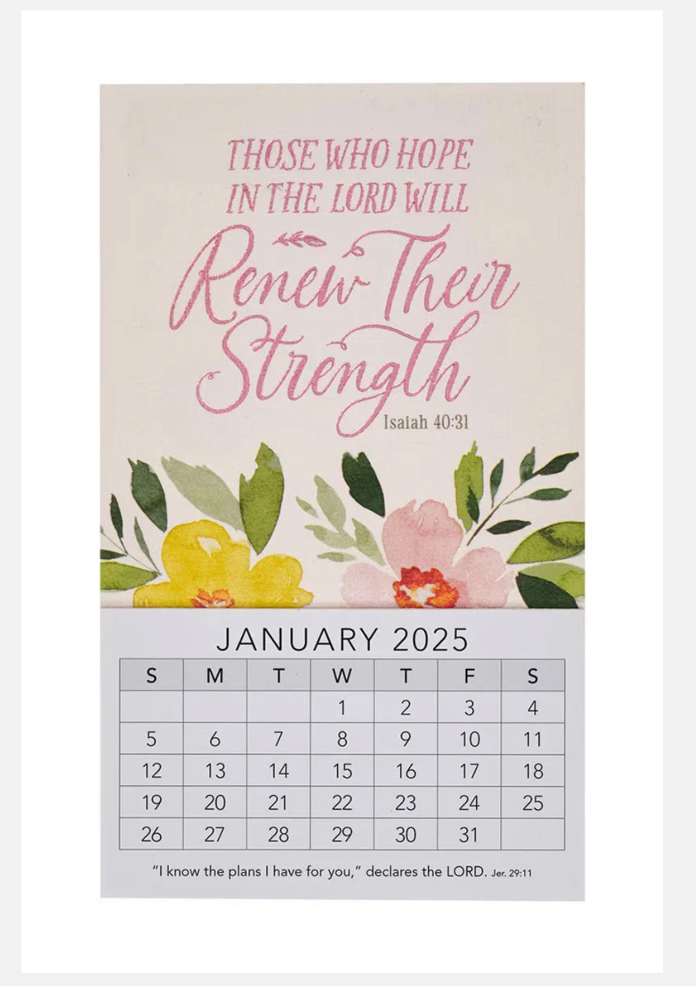 2025 THOSE WHO HOPE IN THE LORD MINI MAGNETIC CALENDAR